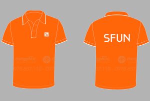 May và in áo phông màu cam SFun