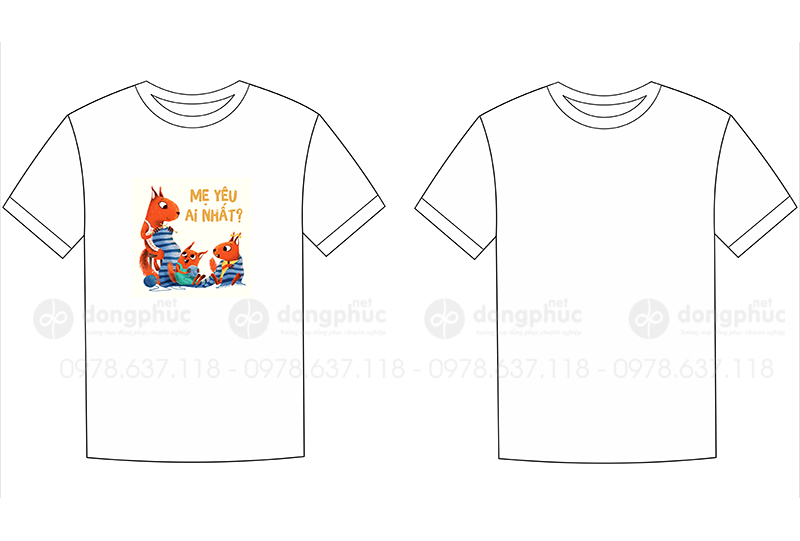 May và in áo phông Mẹ yêu ai nhất?