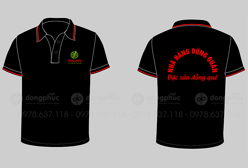 May và in áo phông Nhà hàng Dũng Quán