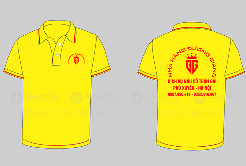 May và in áo phông Nhà hàng Đương Giang