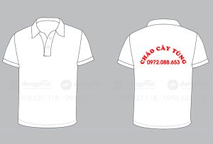 May và in áo phông Quán Cháo cây Tùng