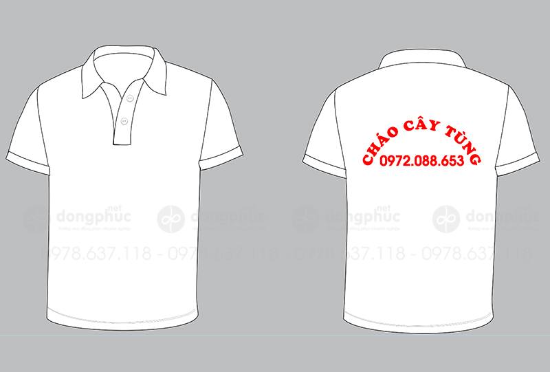 May và in áo phông Quán Cháo cây Tùng