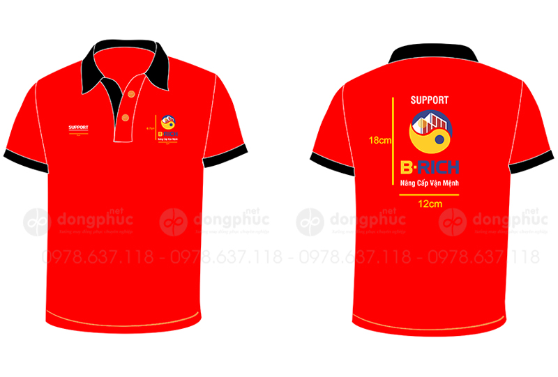 May và in áo phông Support B-Rich