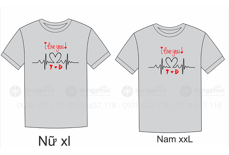 May và in áo phông T yêu Đ