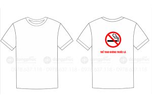 May và in áo phông Thể thao không thuốc lá