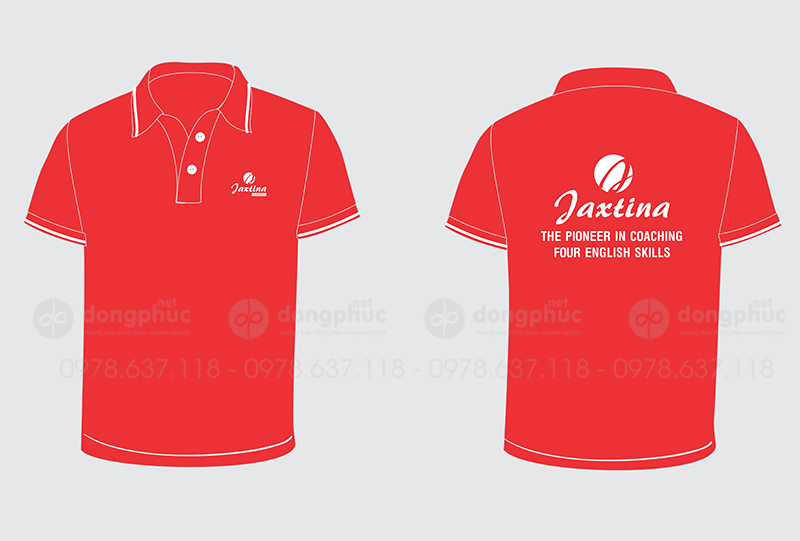 May và in áo phông Trung tâm tiếng anh Jaxtina