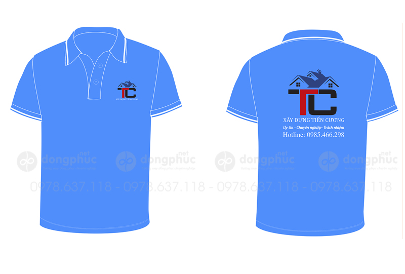 May và in áo phông Xây dựng Tiến Cương