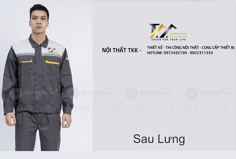 May và in đồng phục bảo hộ Công ty TKK