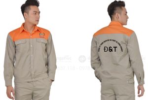 May và in đồng phục bảo hộ Công ty TNHH Dịch vụ và thiết bị công nghiệp ĐT