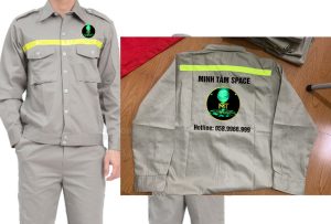 May và in đồng phục bảo hộ Minh Tâm Space