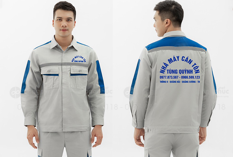 May và in đồng phục bảo hộ Nhà máy cán tôn Tùng Quỳnh