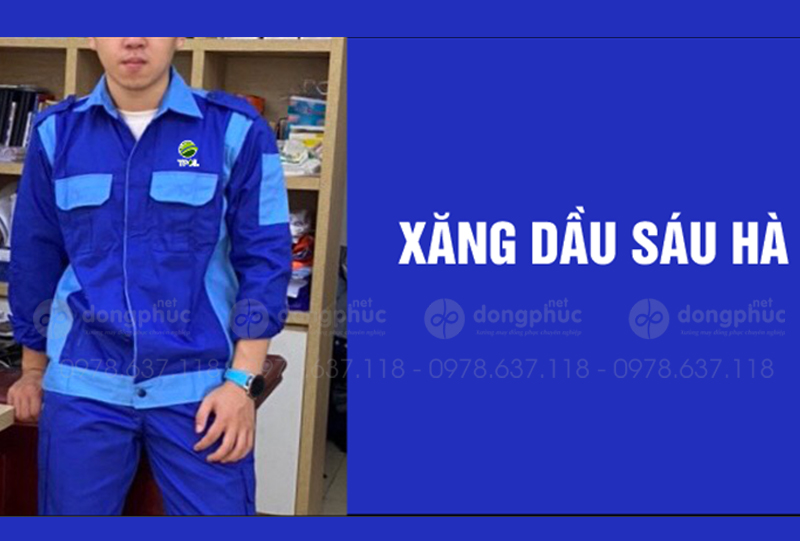 May và in đồng phục bảo hộ Xăng dầu Sáu Hà