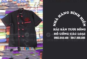 May và in đồng phục Nhà hàng Bình Hiền