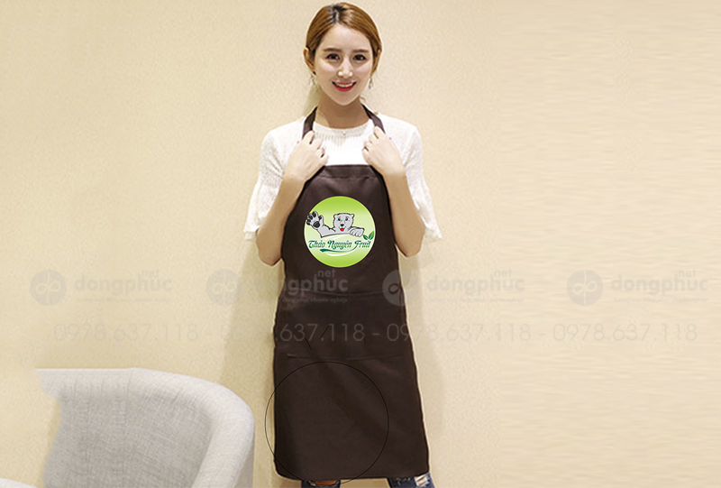 May và in tạp dề Cửa hàng Thảo Nguyên Fruit