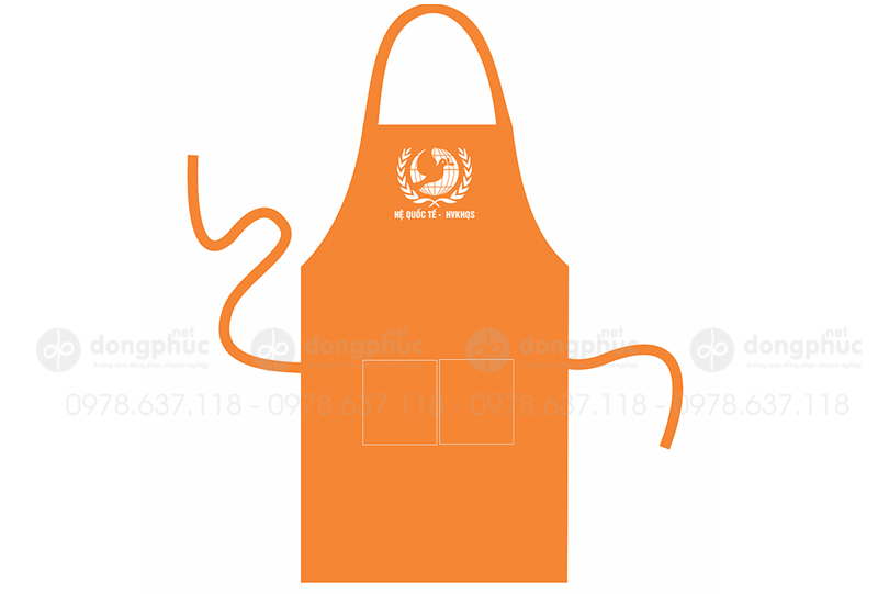 May và in tạp dề Hệ Quốc Tế - HVKHQS