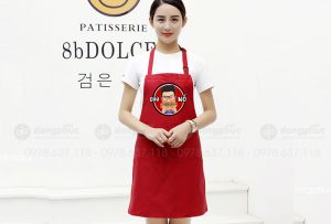 May và in tạp dề Quán Chú Nổ