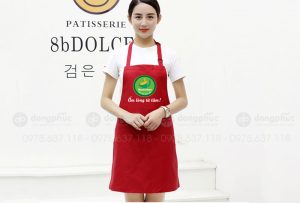 May và in tạp dề Quán HouseChao