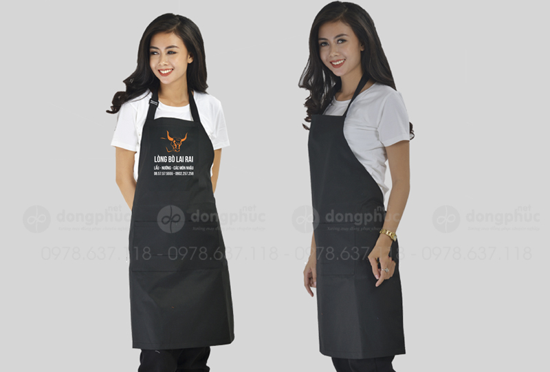 May và in tạp dề Quán Lòng bò Lai Rai