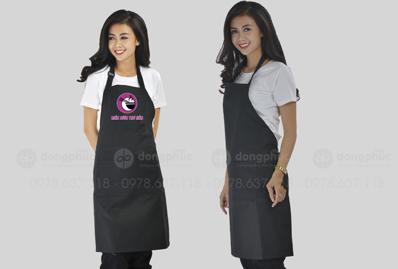 May và in tạp dề Quán Miến Lươn Thư Hiền