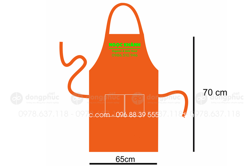 May và in tạp dề Quán Ngọc Khánh