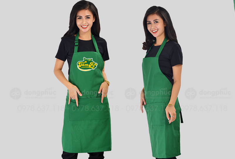 May và in tạp dề Quán Tâm An