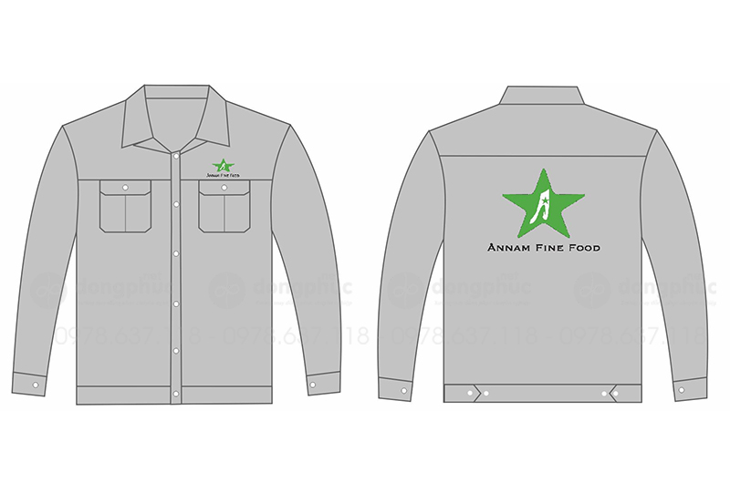 May và in áo bảo hộ ÂnNam Fine Food