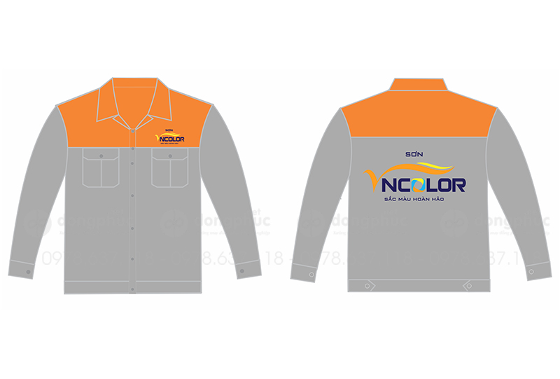 May và in áo bảo hộ Công ty Sơn NColor