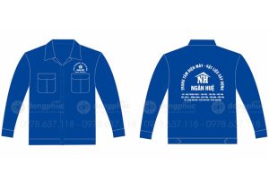 May và in áo bảo hộ Trung tâm điện máy - Vật liệu xây dựng Ngân Huệ