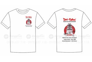 May và in áo phông cổ tròn Nhà hàng Tori Katsu