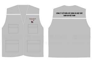 May và in áo gile Công ty cổ phần xây dựng và nội thất Nam An Việt Nam