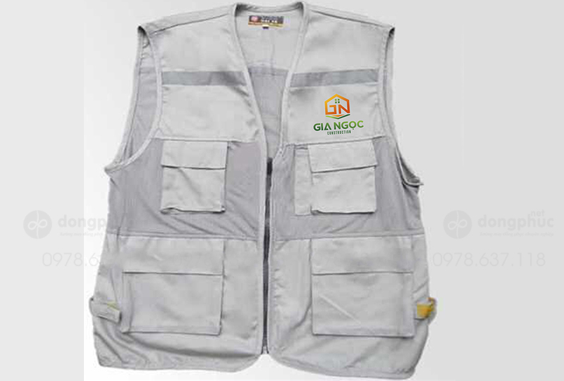 May và in áo gile Công ty Gia Ngọc Construction