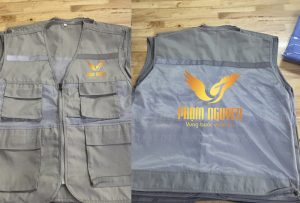 May và in áo gile Công ty Phạm Nguyên