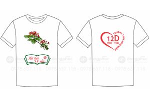 May và in áo Lớp 12D Trường THPT Hưng Nhân 1980-1983