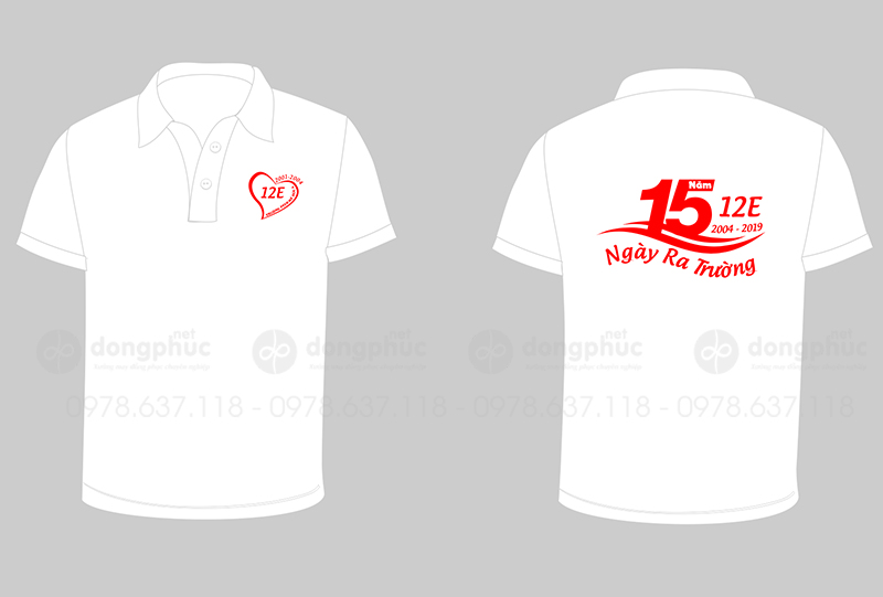 May và in áo Lớp 12E Trường PTTH Mỹ Đức A 2001-2004