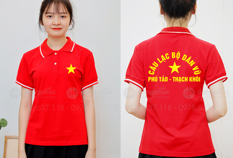 May và in áo phông Câu lạc bộ dân vũ Phú Tảo - Thạch Khôi