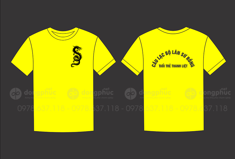 May và in áo phông Câu lạc bộ Lân sư rồng