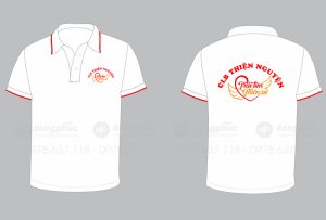 May và in áo phông Câu lạc bộ Thiện nguyện Trái tim thiên sứ