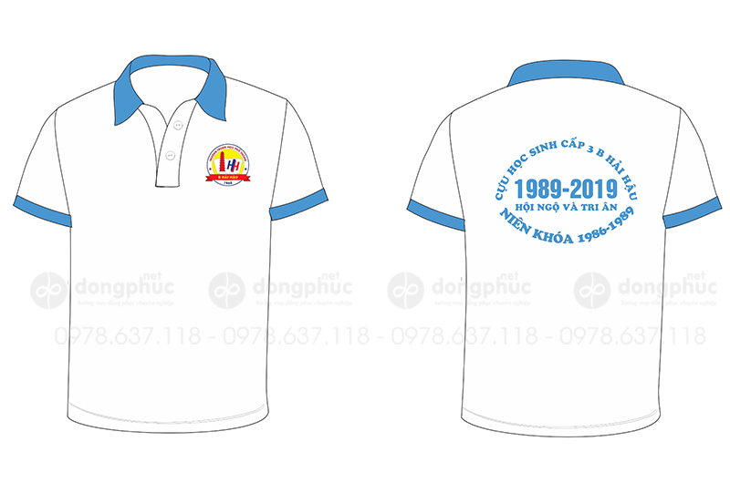 May và in áo phông Cựu học sinh Cấp 3 Hải Hậu 1989-2019