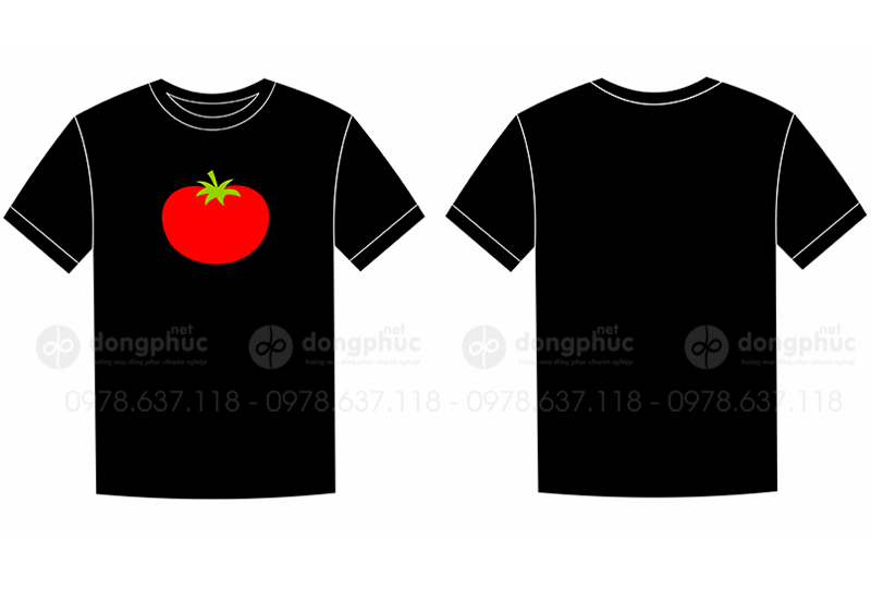 May và in áo phông hình cà chua