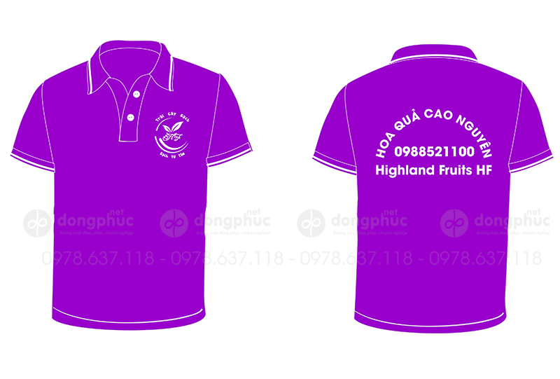 May và in áo phông Hoa quả Cao Nguyên