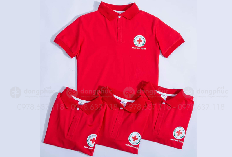 May và in áo phông Hội chữ thập đỏ Quận Bình Thạnh