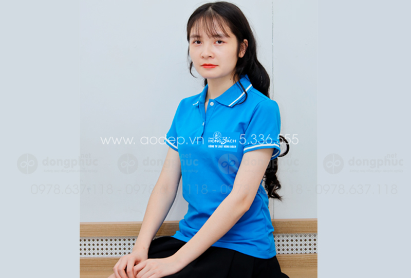 May và in áo phông màu xanh YA Công ty Luật Hồng Bách