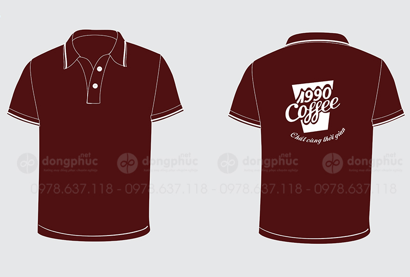 May và in áo phông Quán 1990 Coffee
