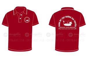 May và in áo phông Quán Bánh mỳ thịt nướng gia truyền Hoàng Tuấn