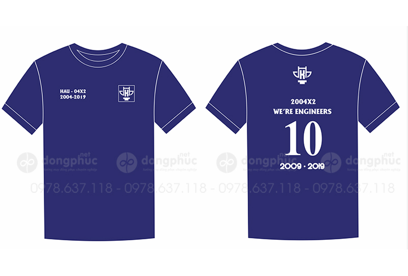 May và in áo phông Trường HAU-04X2 2004-2019