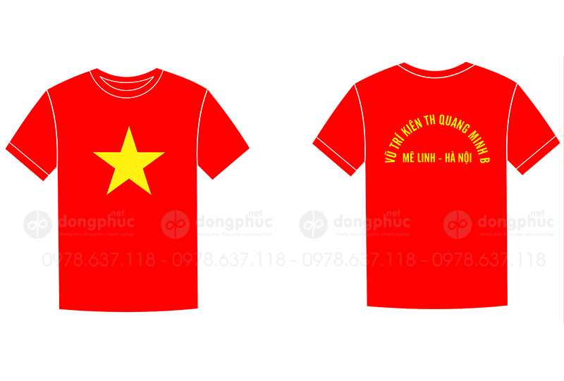 May và in áo phông Vũ Trí Kiên TH Quang Minh B
