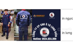 May và in đồng phục bảo hộ Công ty CP XNK ô tô Long Biên