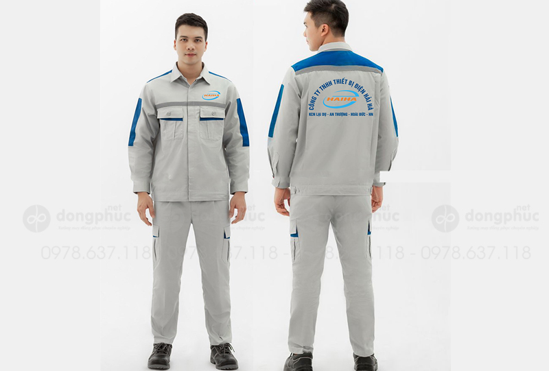 May và in đồng phục bảo hộ Công ty TNHH Thiết bị điện Hải Hà