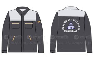 May và in áo bảo hộ Thang máy Fuji Hùng Phú VN