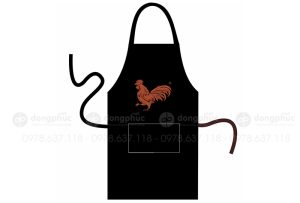 May và in tạp dề hình con gà